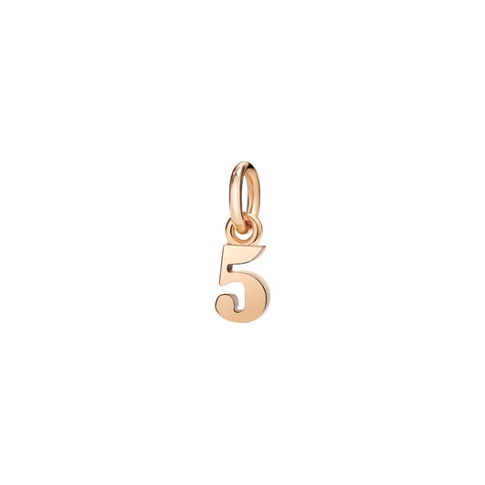 Anhänger Nummer 5, Roségold von DoDo (DMB4025-NUM5S-0009R)