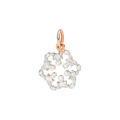 Anhänger Schneeflocke, Roségold • Diamant von DoDo (DMB8051-SNOWS-DBI9R)