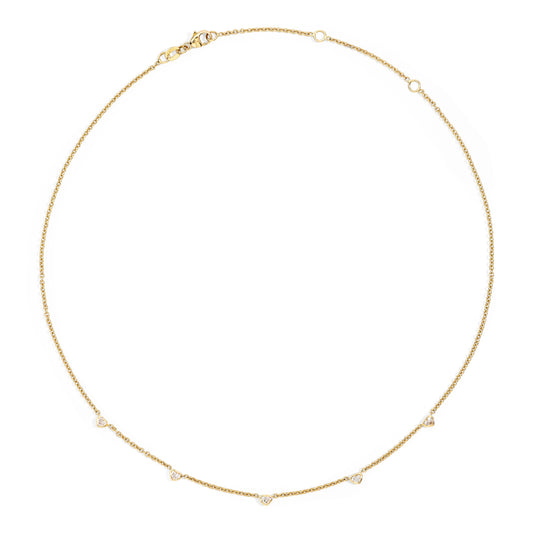 Anniversary Glam Collier, Gelbgold • Diamant von Recarlo (P84FA005/035)