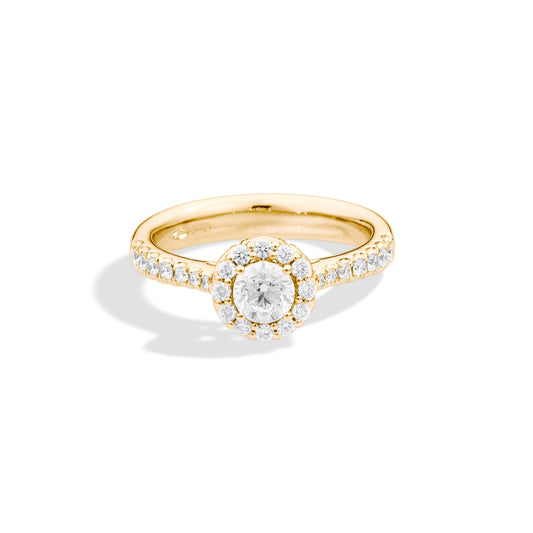 Anniversary Solitär-Ring, Gelbgold • Diamant von Recarlo (R01SC018/G063)