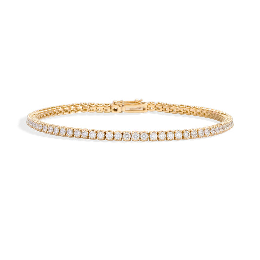 Anniversary Tennis Armband, Gelbgold • Diamant von Recarlo (T01SE730/120)