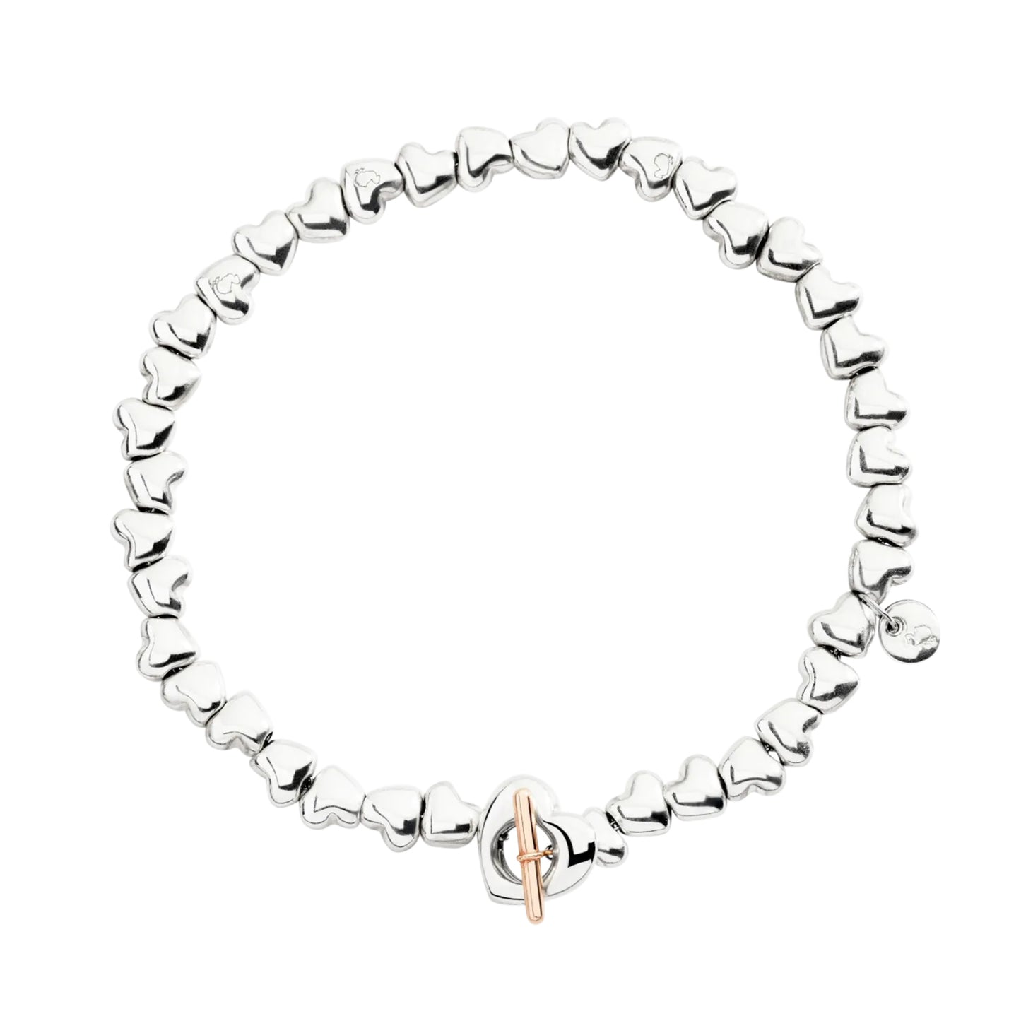 Armband Herz aus Silber, Bicolor-Gold von DoDo (DBC5000-HEART-0009A)