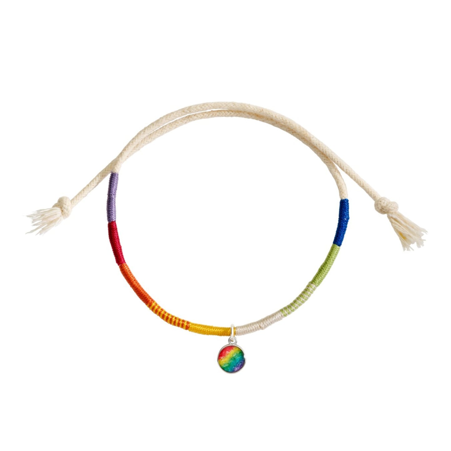Armband Lgbtqia+, Silber • Emaille • Perlmutt von DoDo (DBC5005-LGTBQ-MX0AG)
