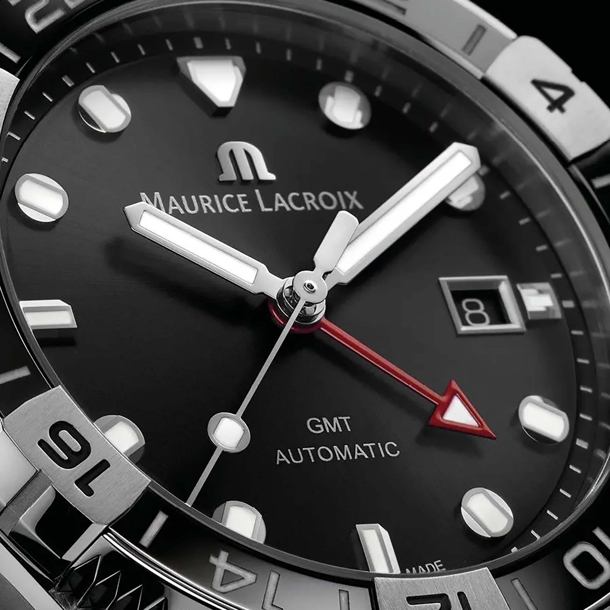 Aikon Venturer GMT, Edelstahl von Maurice Lacroix (AI6158-SS00F-330-A)