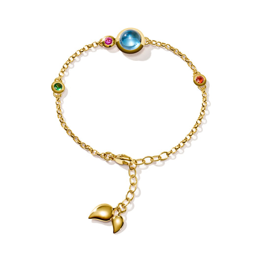 BOUTON Armband Mini Chain 'Candy' small/medium, Gelbgold • Edelsteine von Tamara Comolli (B-BOU-c-Can-sm-yg)