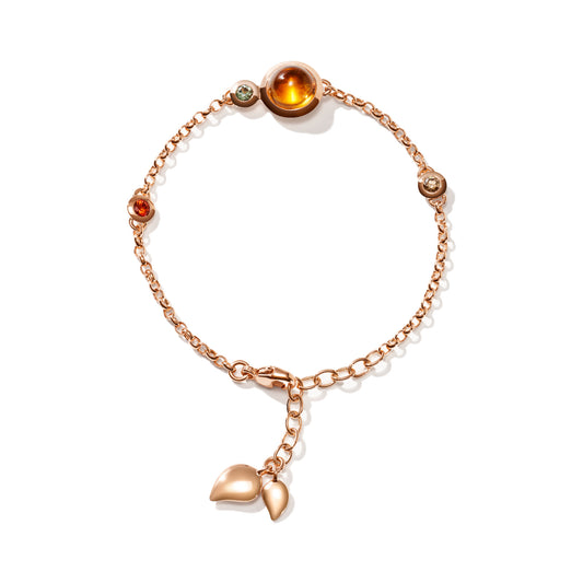BOUTON Armband Mini Chain 'INDIAn Summer' small/medium, Roségold • Edelsteine von Tamara Comolli (B-BOU-c-IS-sm-rg)