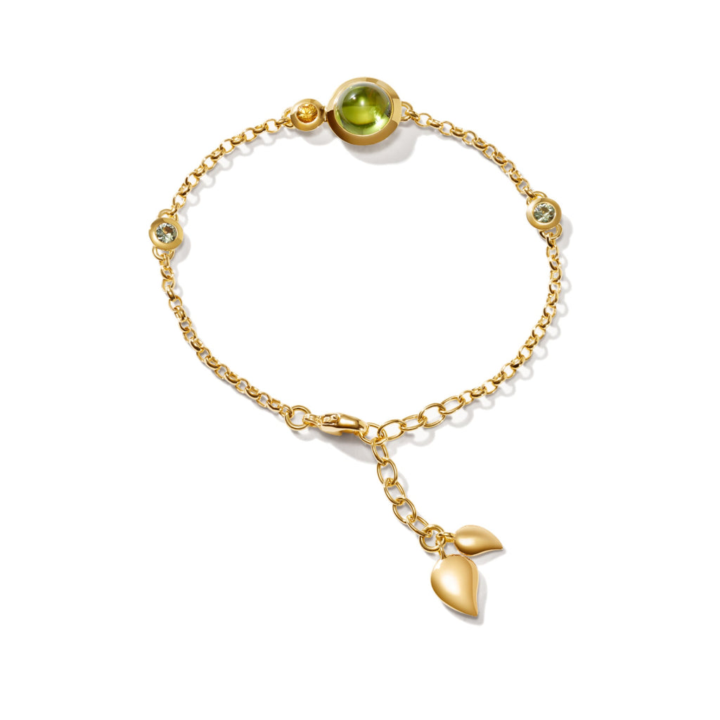 BOUTON Mini Chain Armband 'Rainforest' Small/Medium - B-BOU-c-RF-sm-yg