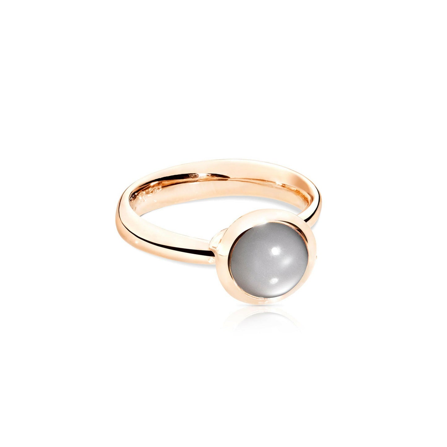 BOUTON Ring small grauer Mondstein von Tamara Comolli (Ref. R-Bou-s-MoGr-rg)