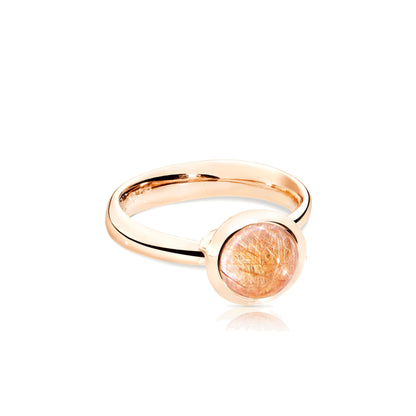 BOUTON Ring small Rutilquarz, Roségold • Rutilquarz von Tamara Comolli (R-BOU-s-RutQuR-rg)