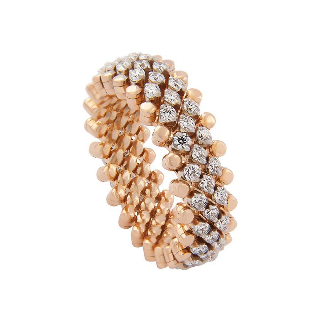 Brevetto Multi-Size Ring, Bicolor-Gold • Diamant von Serafino Consoli (RMS 5M2 RG WD)