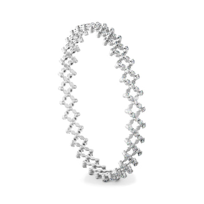 Brevetto Multi-Size Ring und Armband, Weißgold • Diamant von Serafino Consoli (S.RB 5F2 WG WD)