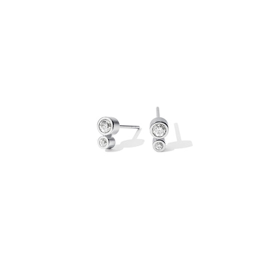 Brillantohrstecker Duett , Platin • Diamant von Niessing (N384902-pt)