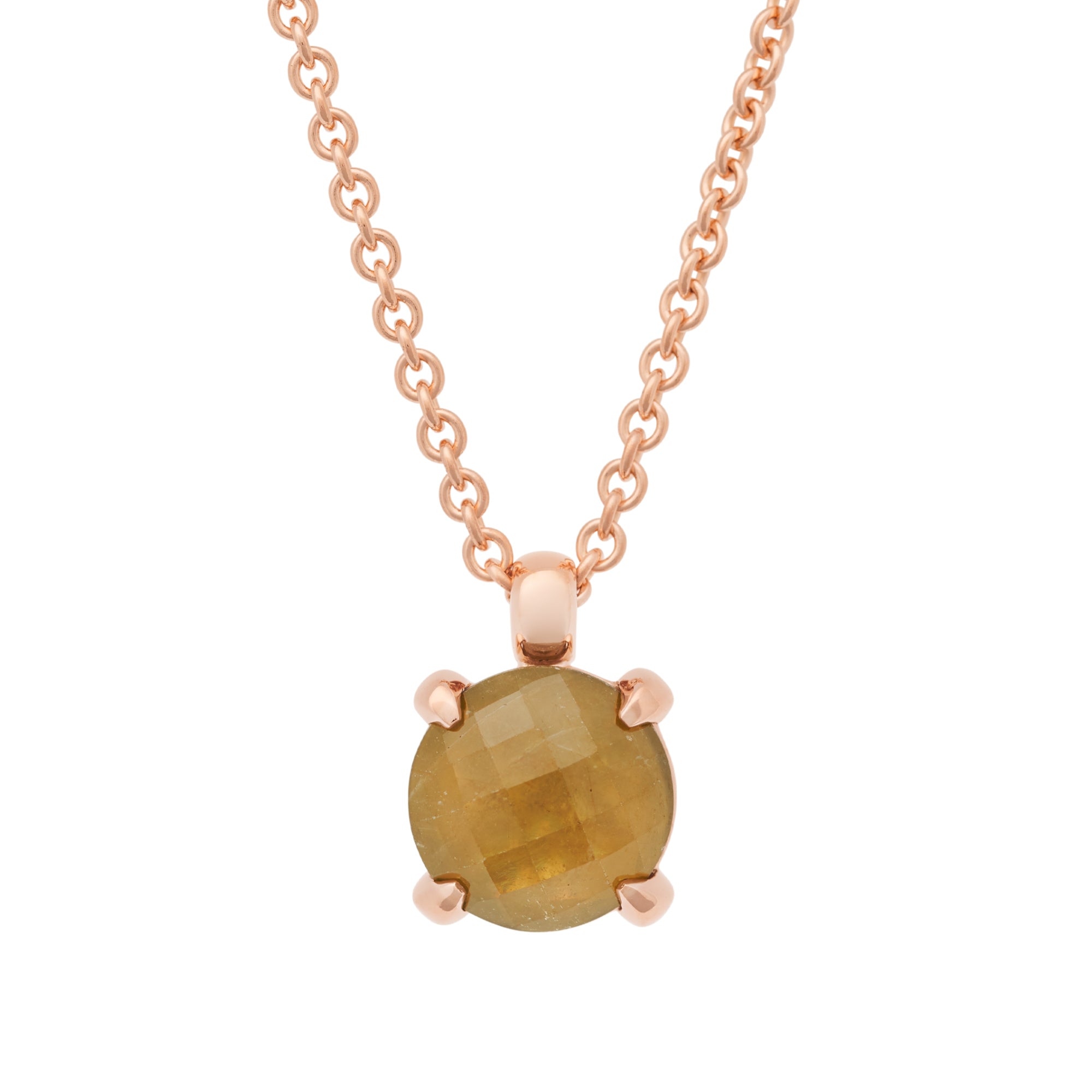 Bron Catch Anhänger (8HR3392SAS) aus Roségold mit Saphir