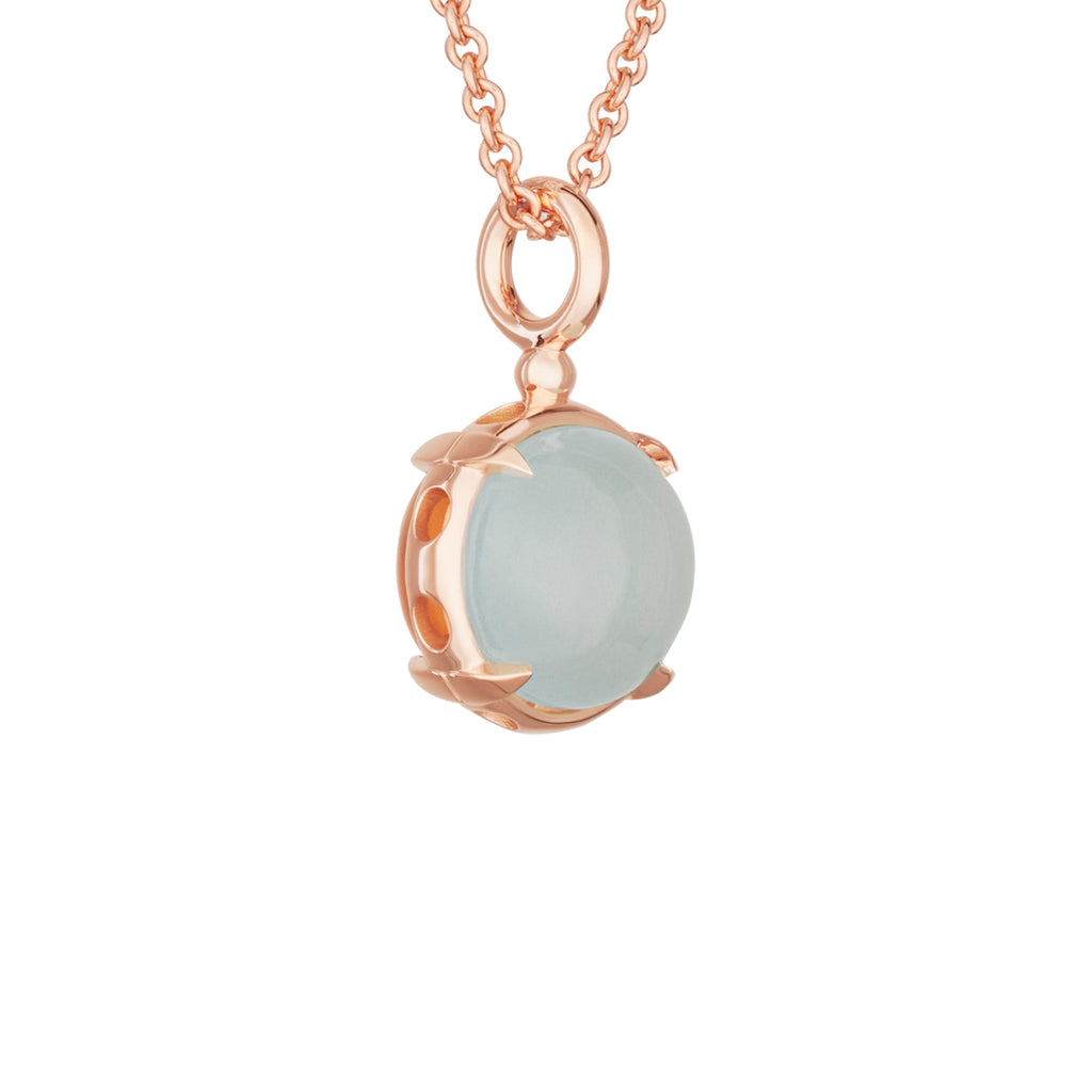 Bron Catch Anhänger (8HR3444AQCCIC) aus Roségold mit Aquamarin und Citrin