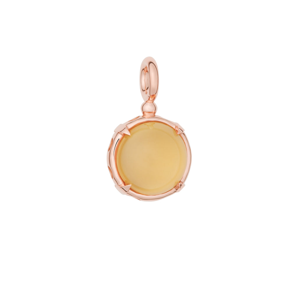 Bron Catch Anhänger (8HR3444AQCCIC) aus Roségold mit Aquamarin und Citrin