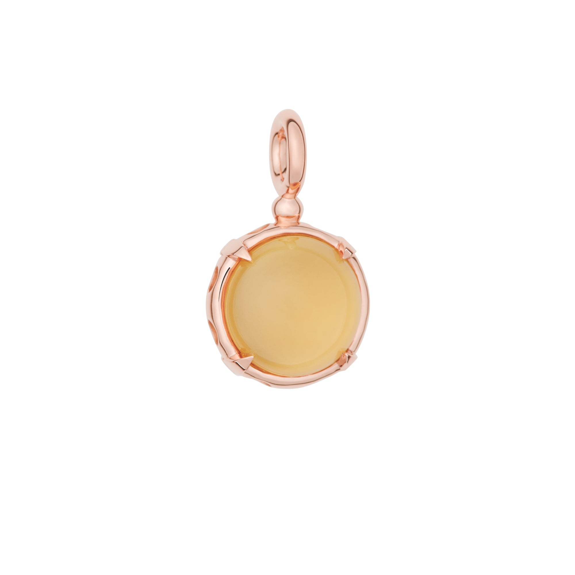 Bron Catch Anhänger (8HR3444AQCCIC) aus Roségold mit Aquamarin und Citrin