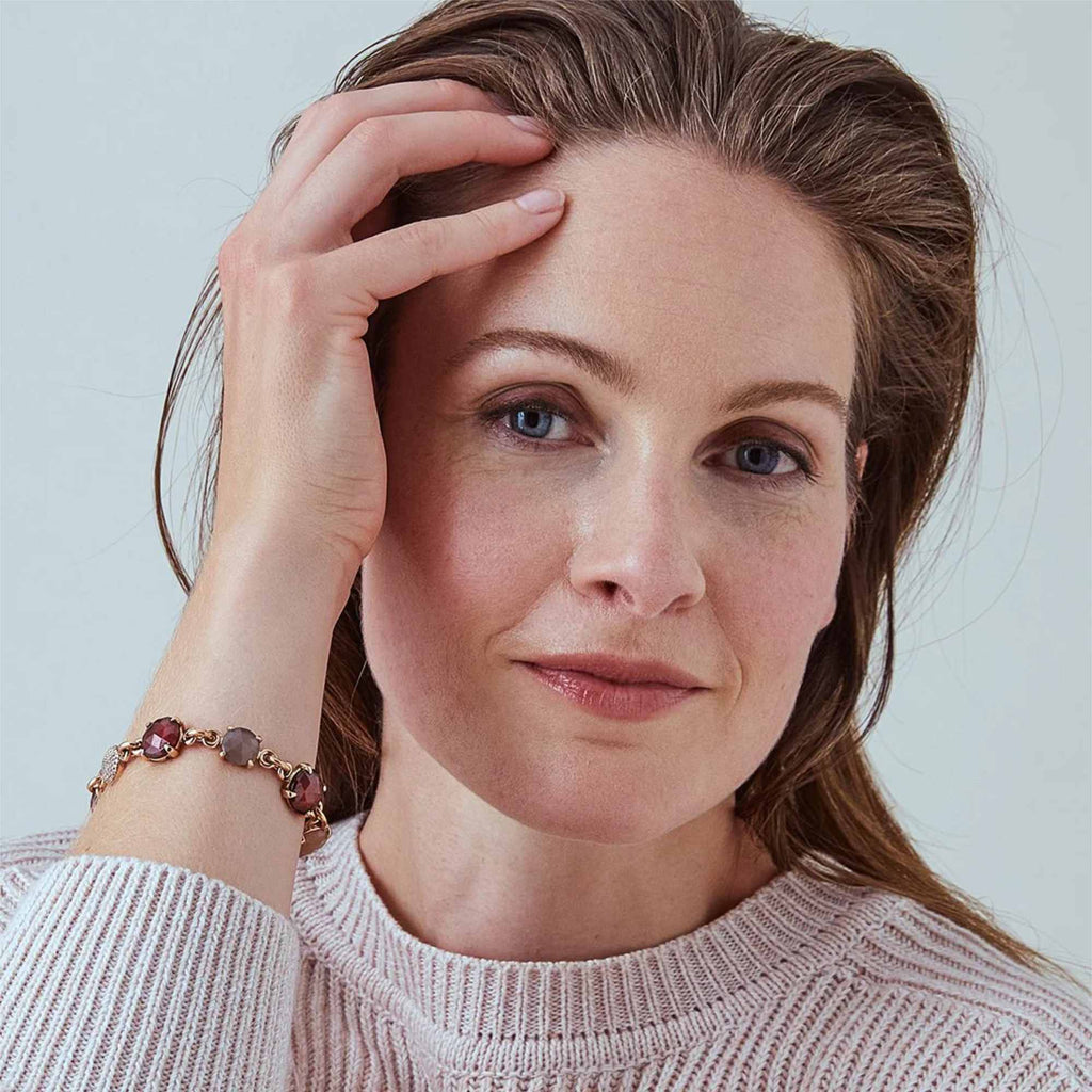 Bron Catch Armband (8AR3965HEBMMBCBR) aus Roségold mit Diamant und Mondstein