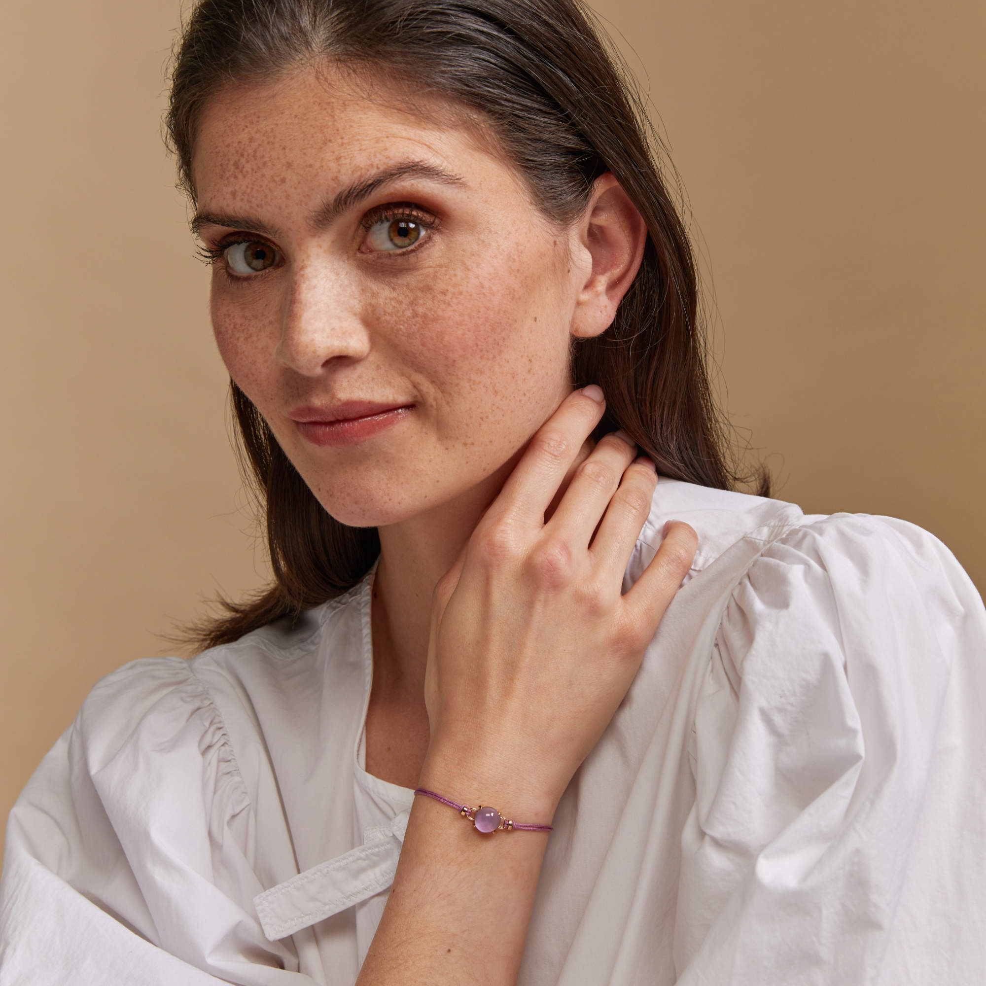Bron Catch Armband (8AR3968AMC) aus Roségold mit Amethyst