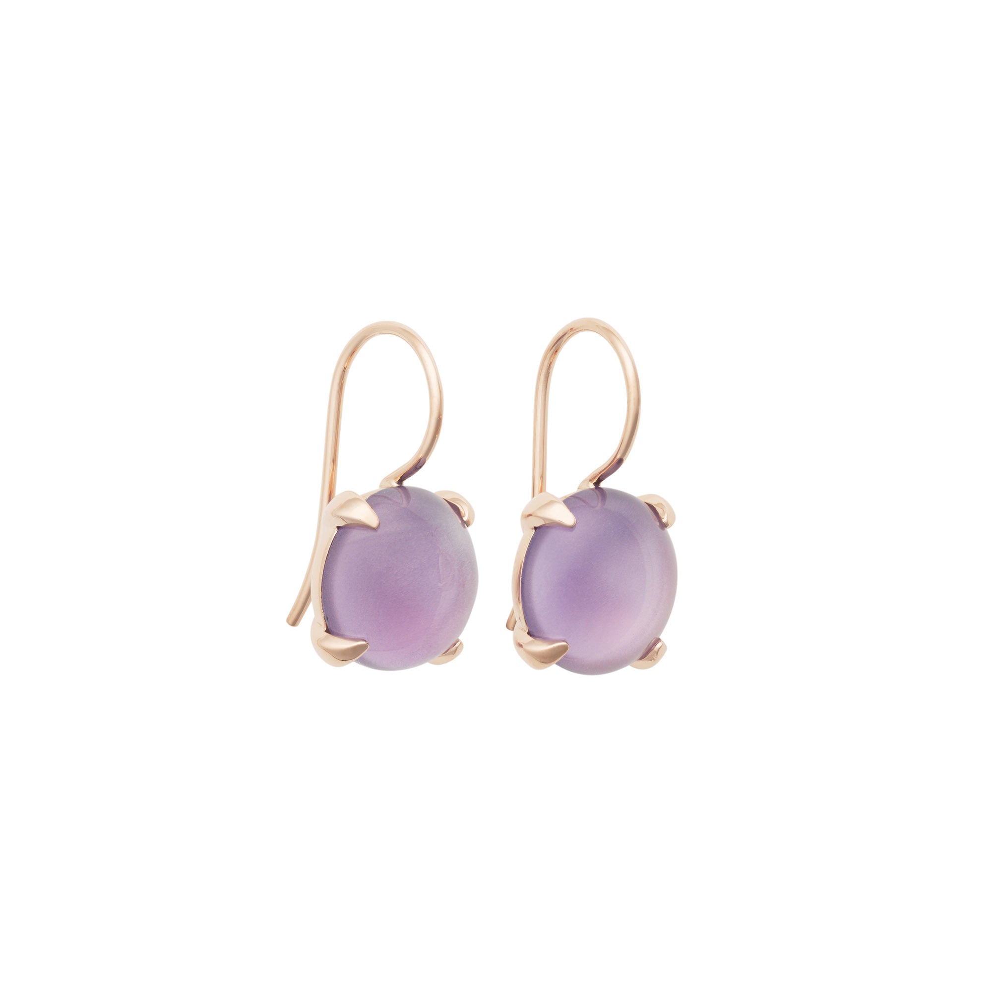 Bron Catch Ohrringe (8OR4786AMC) aus Roségold mit Amethyst