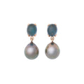 Bron Catch Ohrschmuck (8OR4788TLCTHB11) aus Roségold mit Topas