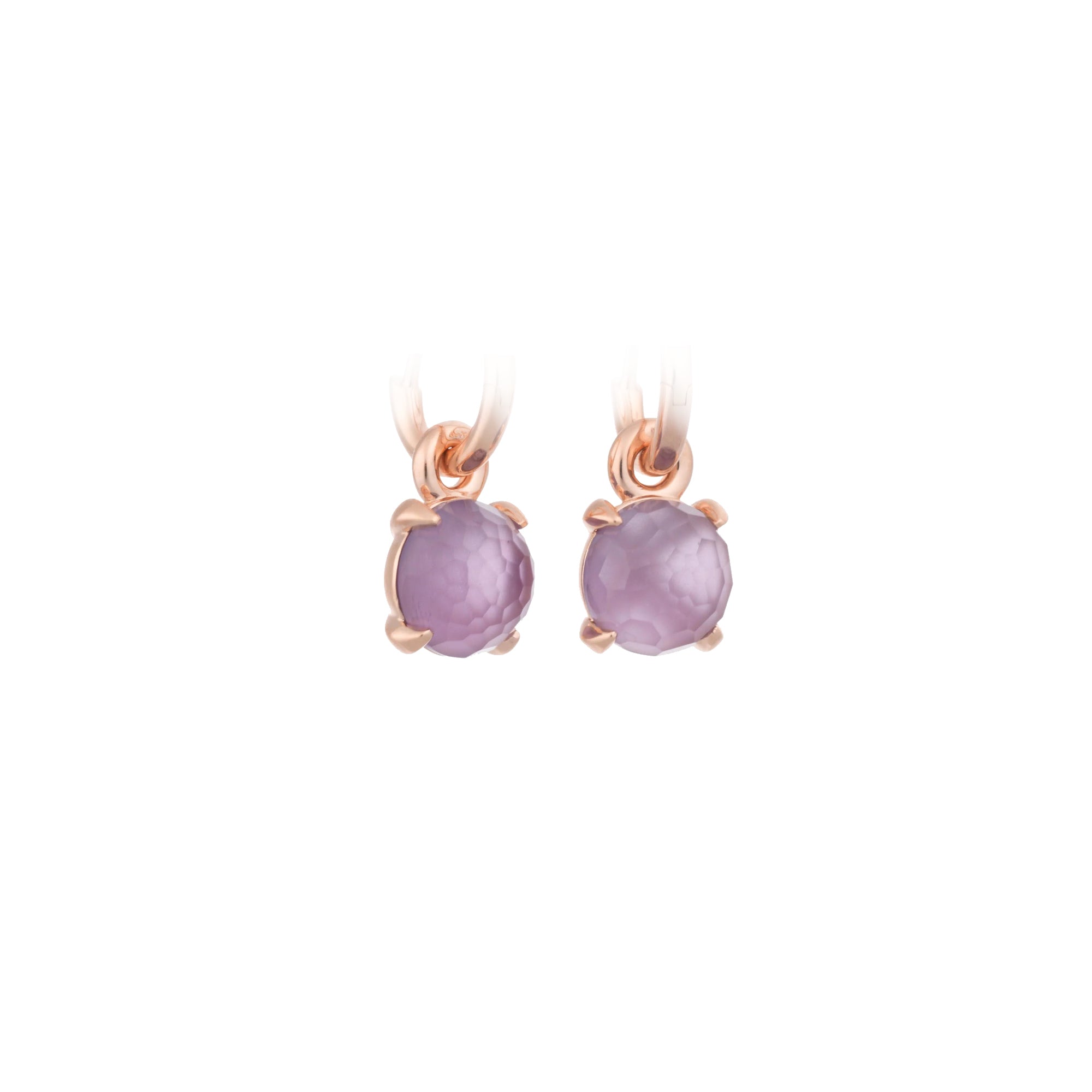 Bron Catch Ohrschmuck (8OR4799AMR) aus Roségold mit Amethyst