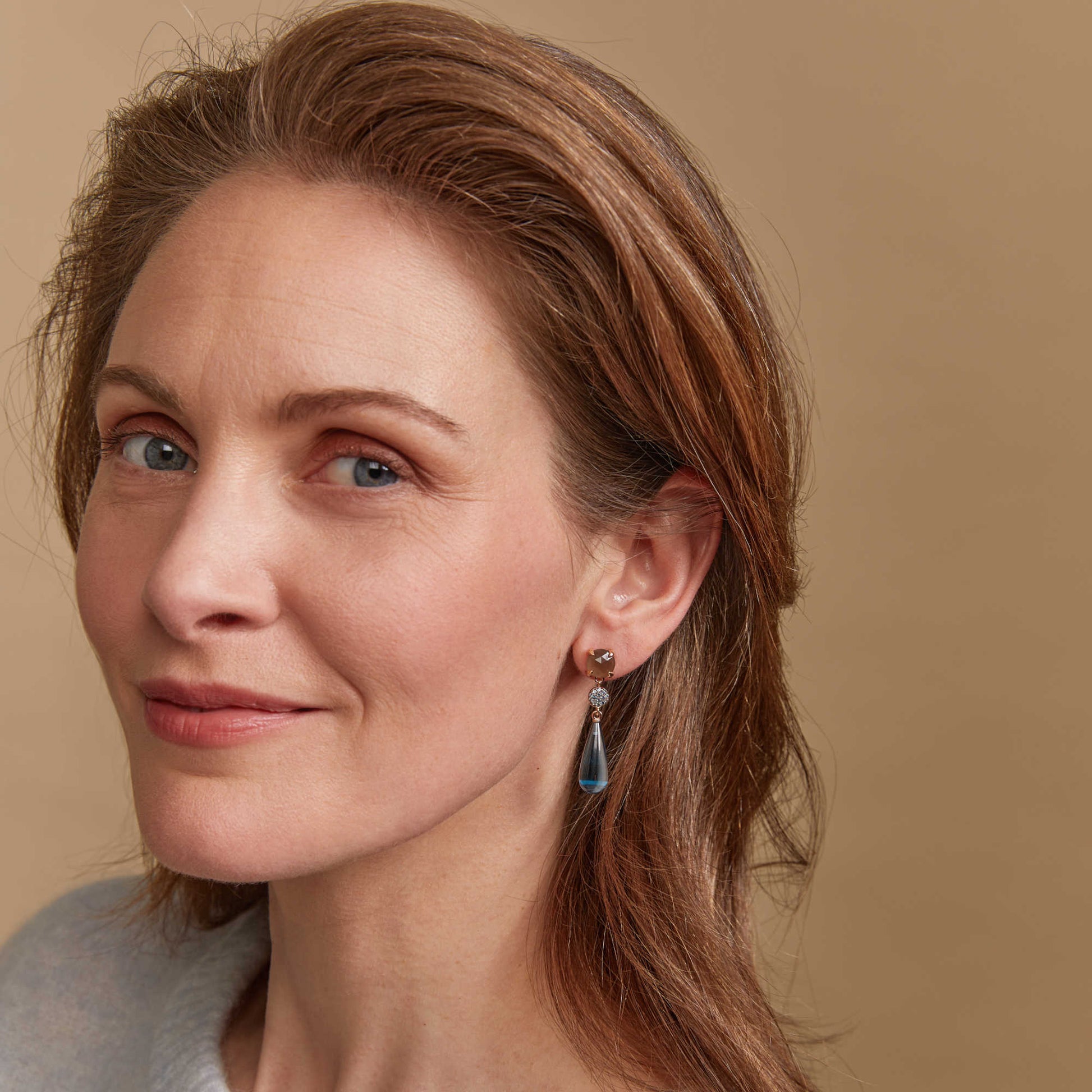 Catch Ohrschmuck, Roségold • Edelsteine von Bron (8OR4858MGBNKTLD)