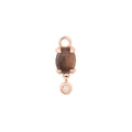 Bron Catch Ohrschmuck (8OR4871BSBBR) aus Roségold mit Diamant und Saphir
