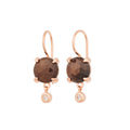 Bron Catch Ohrschmuck (8OR4878BSBBR) aus Roségold mit Diamant und Saphir