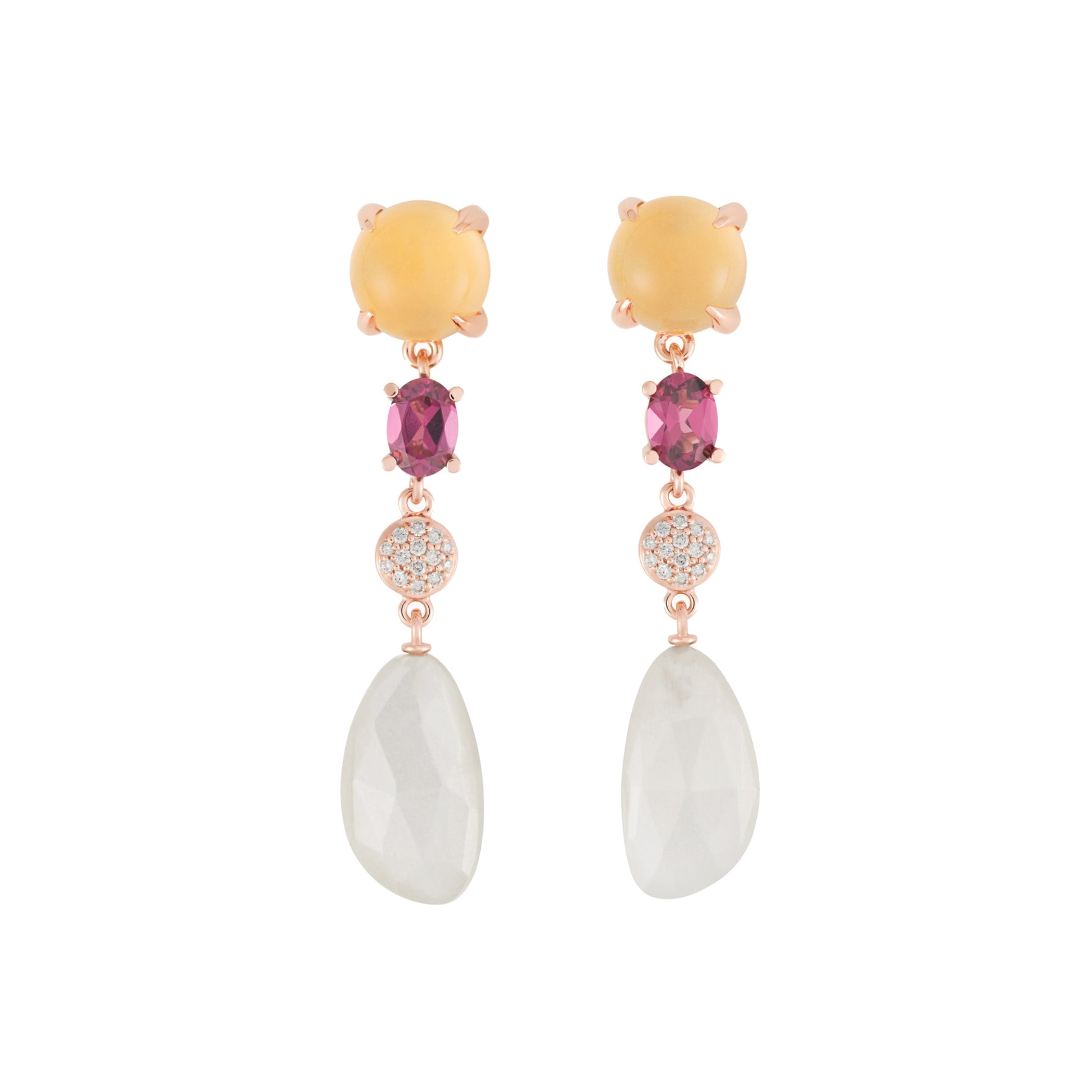 Catch Ohrschmuck, Roségold • Edelsteine von Bron (8OR4890CIRHBRMW)