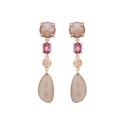 Catch Ohrschmuck, Roségold • Edelsteine von Bron (8OR4890MGSPCBRMG)