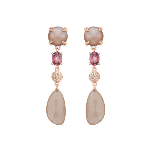 Catch Ohrschmuck, Roségold • Edelsteine von Bron (8OR4890MGSPCBRMG)