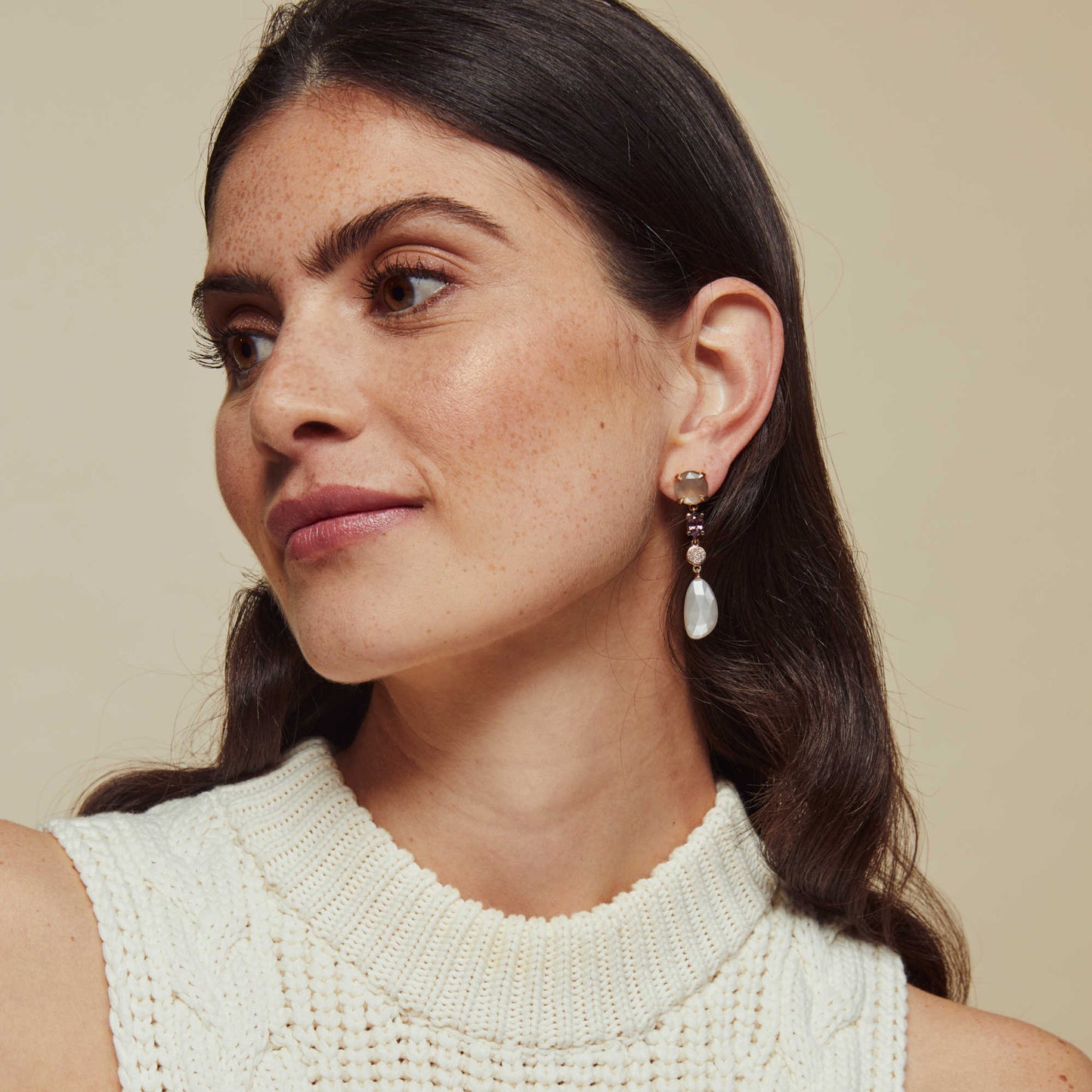 Catch Ohrschmuck, Roségold • Edelsteine von Bron (8OR4890MGSPCBRMG)