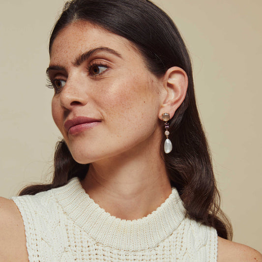 Catch Ohrschmuck, Roségold • Edelsteine von Bron (8OR4890MGSPCBRMG)