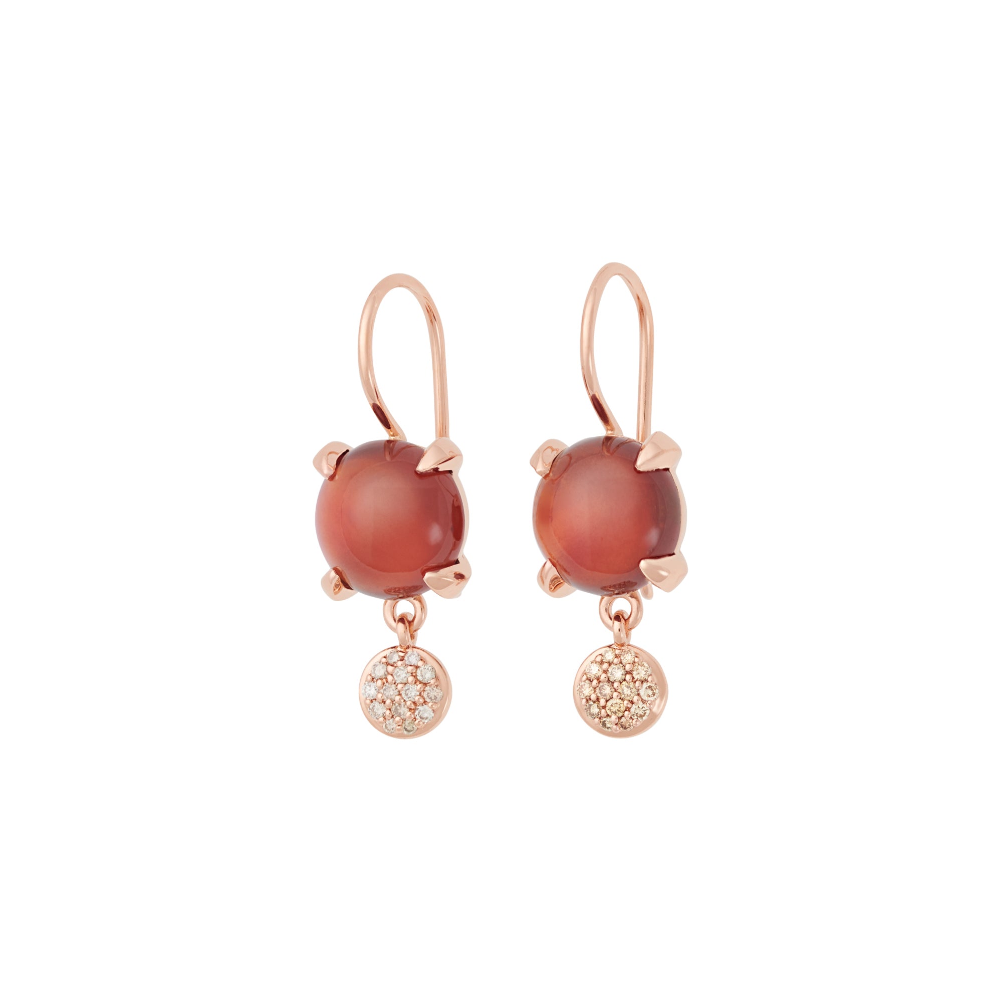 Bron Catch Ohrschmuck (8OR4892HECCBR) aus Roségold mit Diamant