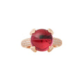 Bron Catch Ring (4RR4862RUCBR) aus Roségold mit Diamant, Rubellit und Turmalin