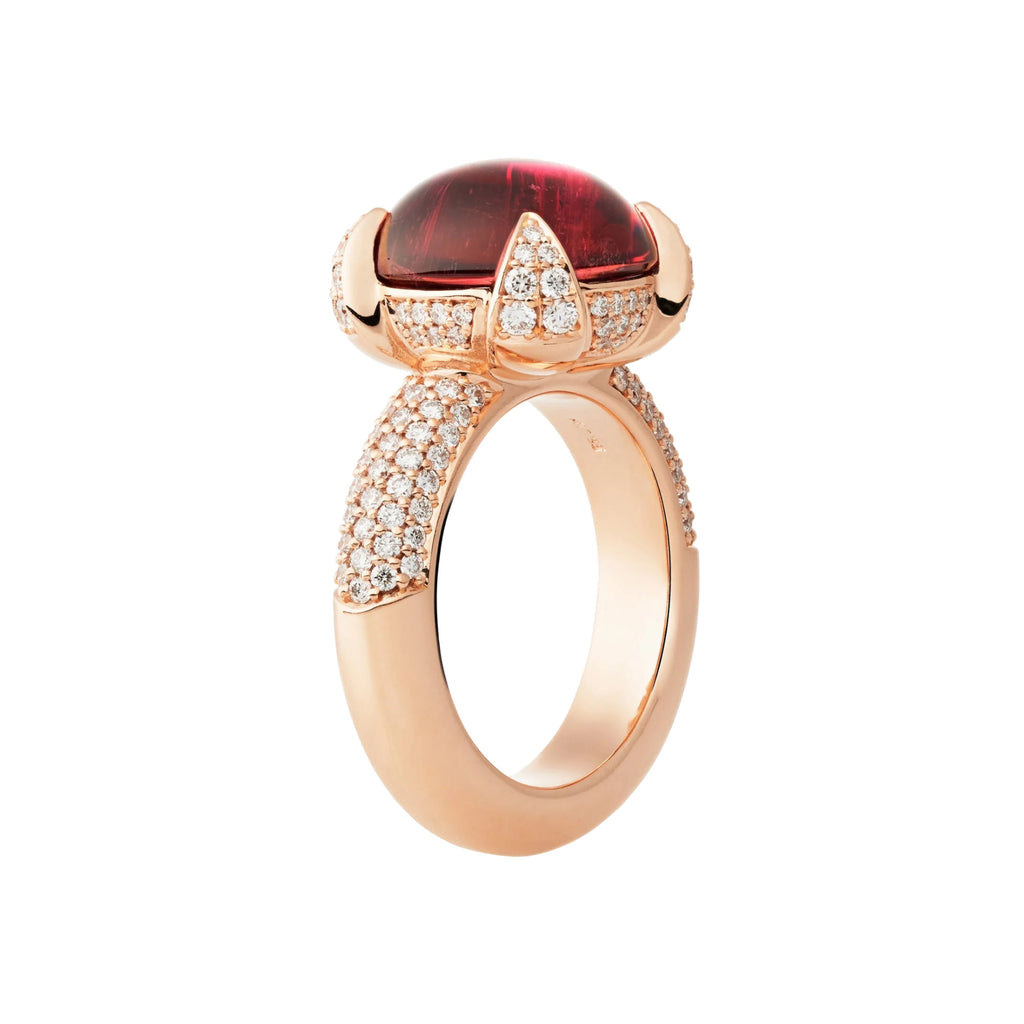 Bron Catch Ring (4RR4862RUCBR) aus Roségold mit Diamant, Rubellit und Turmalin