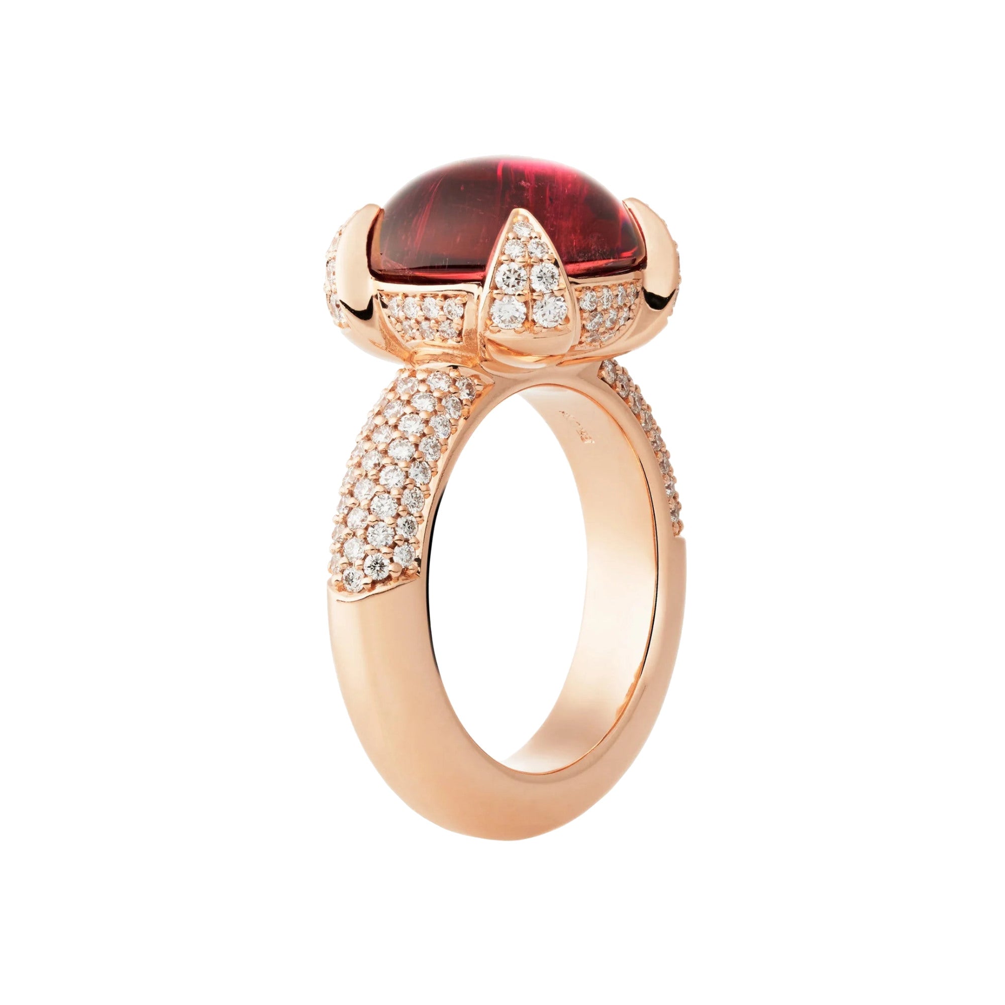 Bron Catch Ring (4RR4862RUCBR) aus Roségold mit Diamant, Rubellit und Turmalin