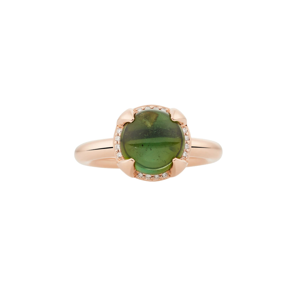 Bron Catch Ring (4RR4881GTCBR) aus Roségold mit Diamant und Turmalin