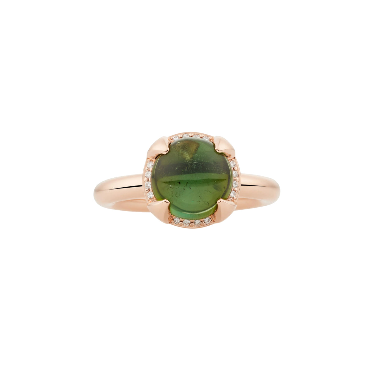 Bron Catch Ring (4RR4881GTCBR) aus Roségold mit Diamant und Turmalin