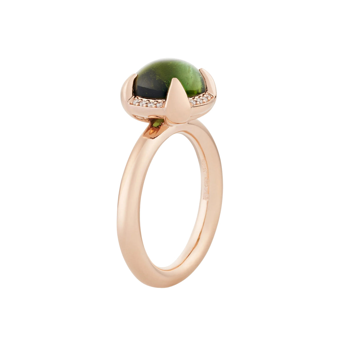 Bron Catch Ring (4RR4881GTCBR) aus Roségold mit Diamant und Turmalin