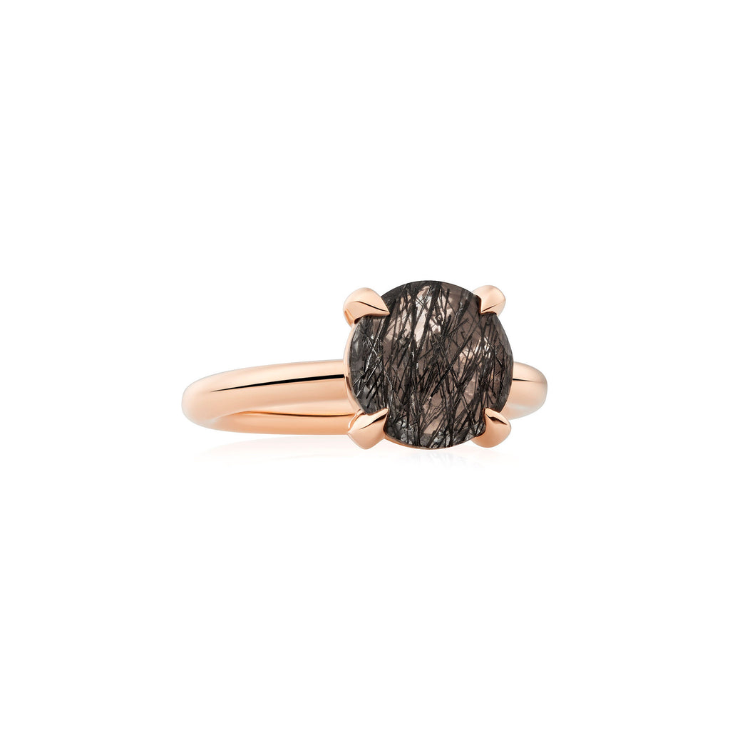 Bron Catch Ring (8RR4782QBB) aus Roségold mit Rutilquarz