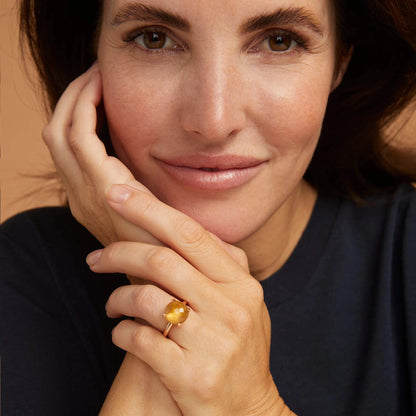 Bron Catch Ring (8RR4783CIR) aus Roségold mit Citrin