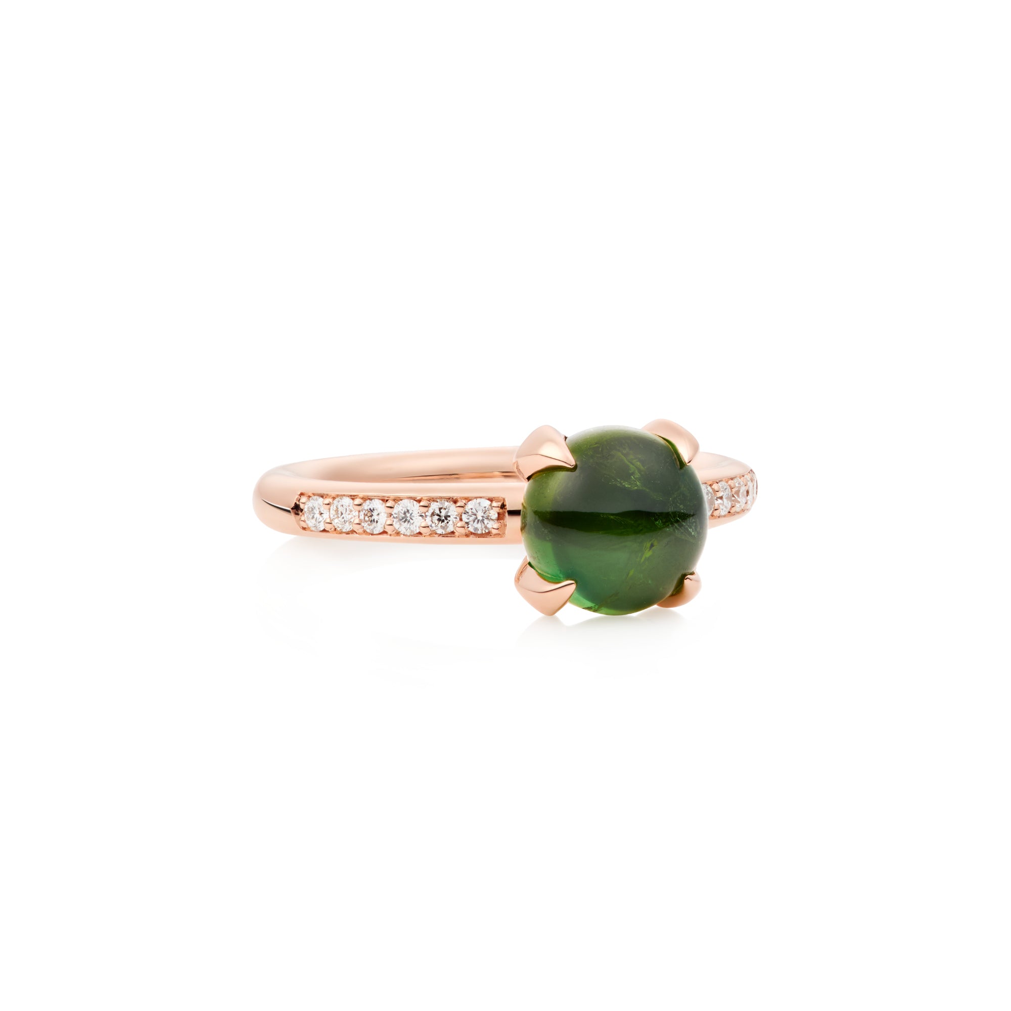 Bron Catch Ring (8RR4811GTCBR) aus Roségold mit Diamant und Turmalin