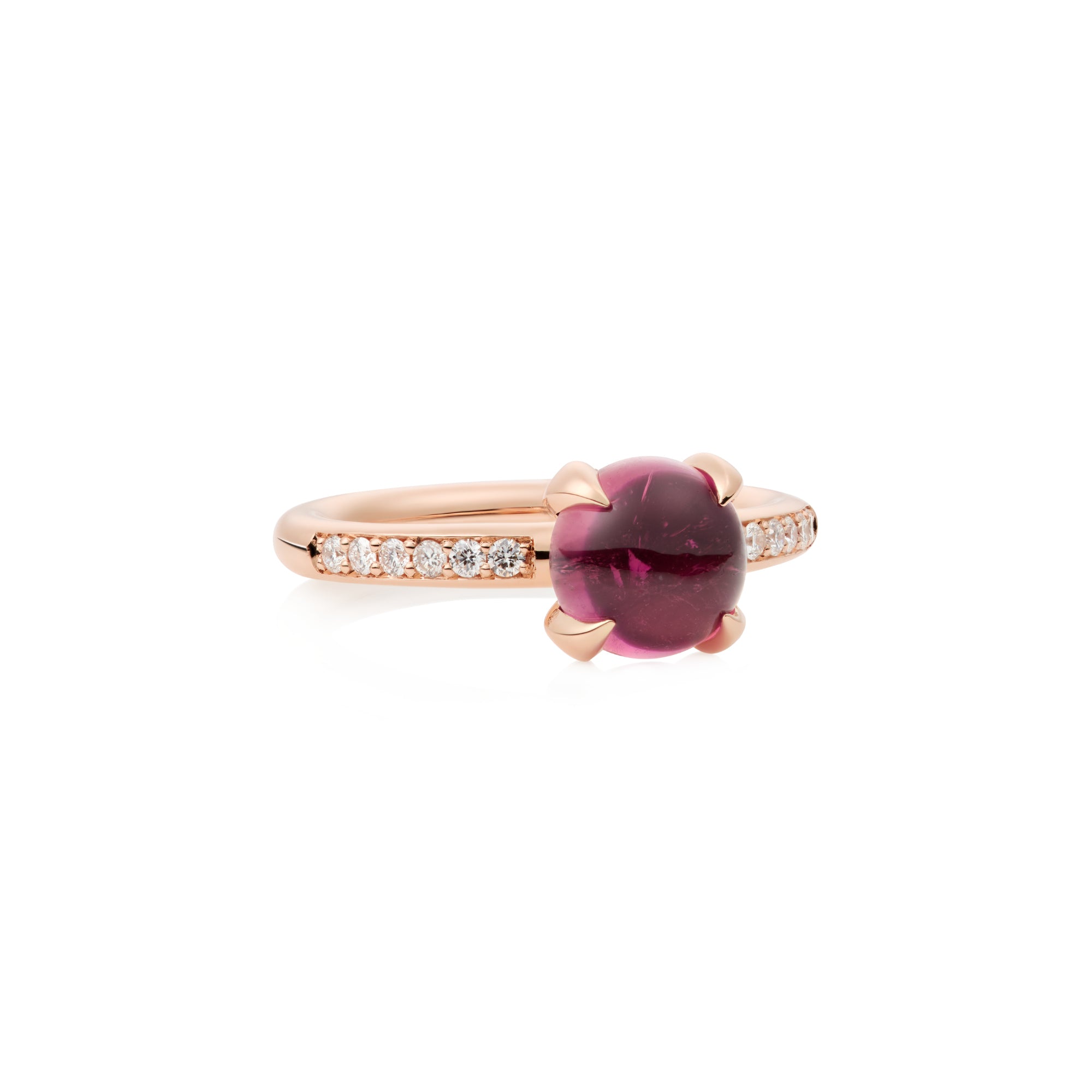 Bron Catch Ring (8RR4811RTCBR) aus Roségold mit Diamant und Turmalin