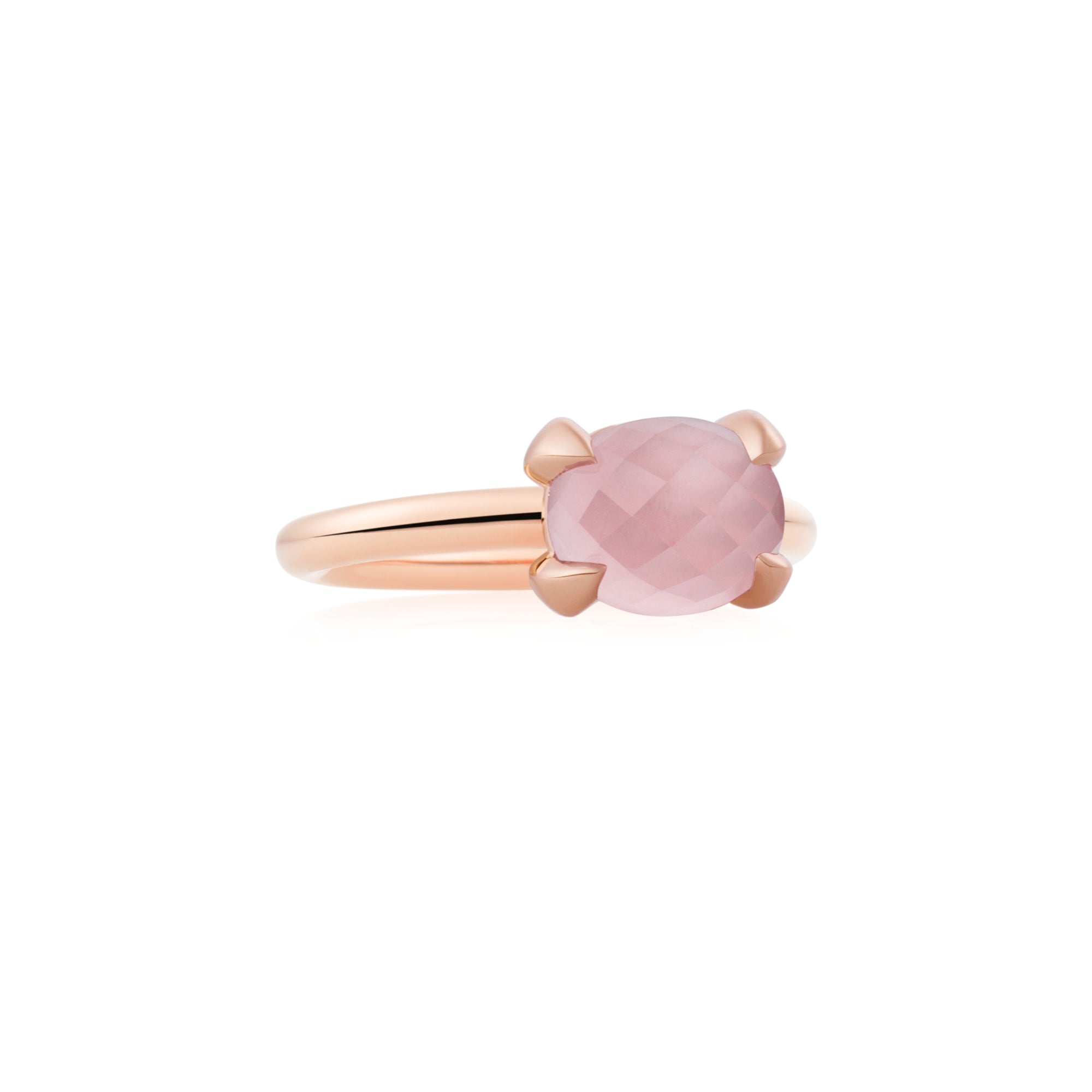 Bron Catch Ring (8RR4812RQS) aus Roségold mit Rosenquarz