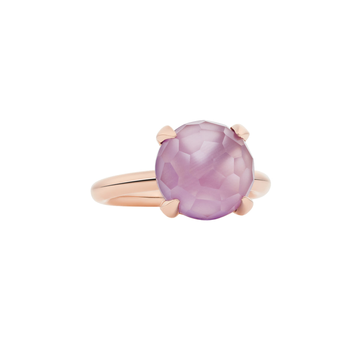 Bron Catch Ring (8RR4783AMR) aus Roségold mit Amethyst