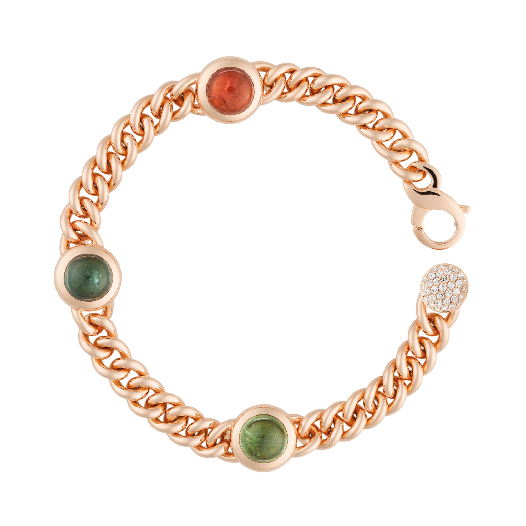 Bron Classico Armband (8AR4005MTCBR) aus Roségold mit Diamant und Turmalin