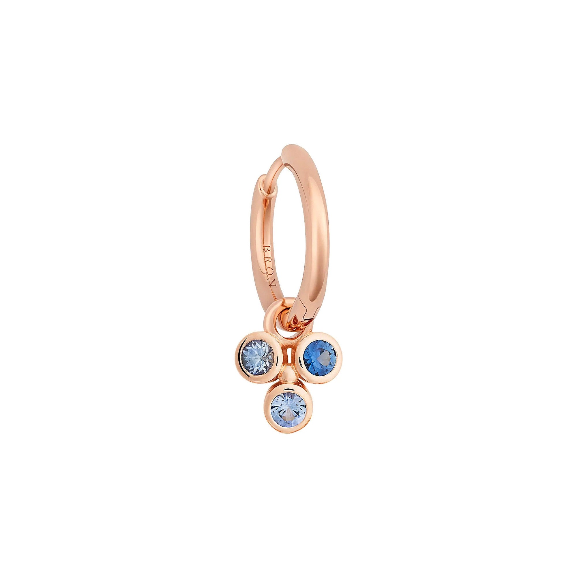 Bron Confetti Einhänger (8OR4870CS) aus Roségold mit Diamant und Saphir