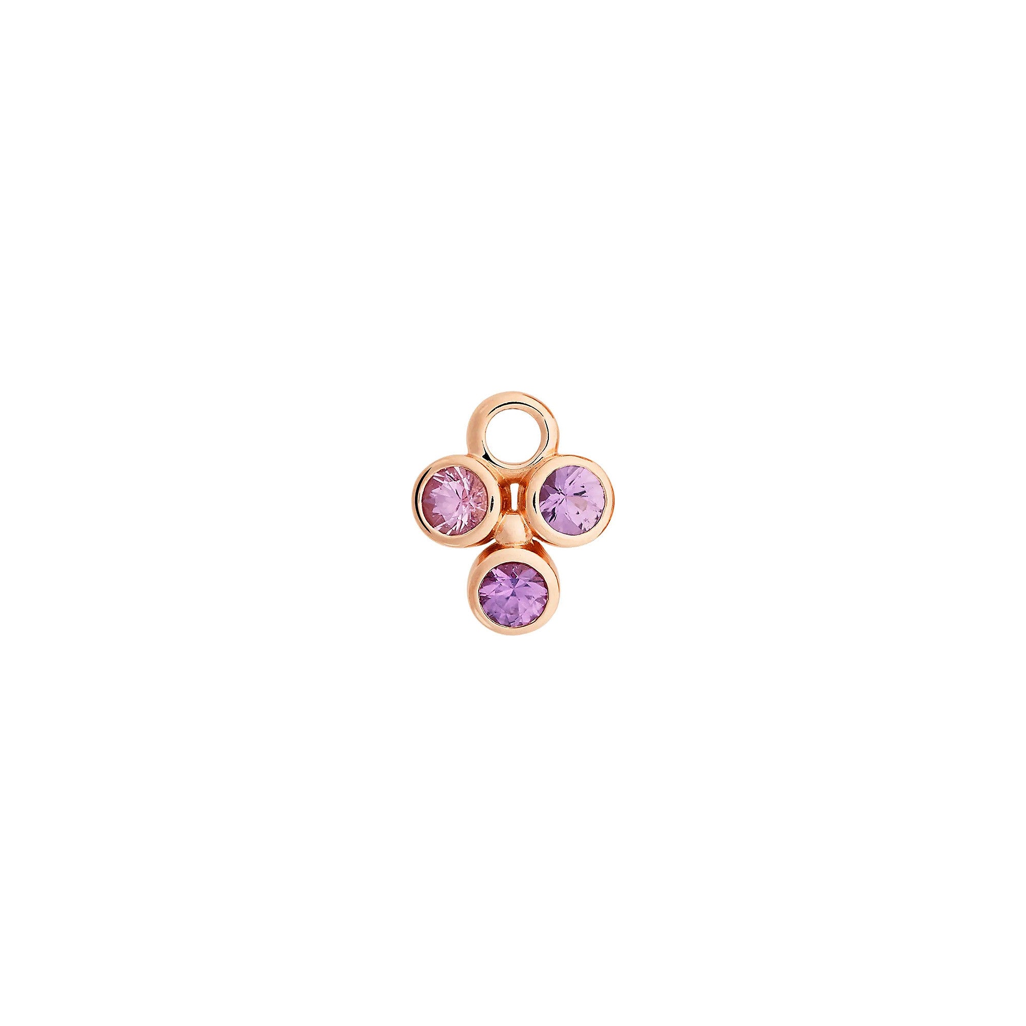 Bron Confetti Einhänger (8OR4870LK) aus Roségold mit Diamant und Saphir
