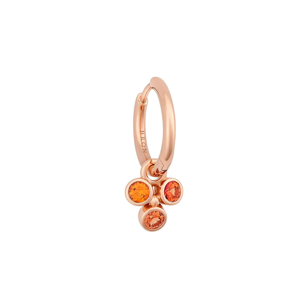 Bron Confetti Einhänger (8OR4870OK) aus Roségold mit Diamant und Saphir
